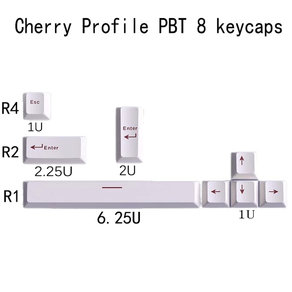 Tastenkappen Cherry-Profil PBT – Gaming Accessories Aesthetic Bewertung und Preis